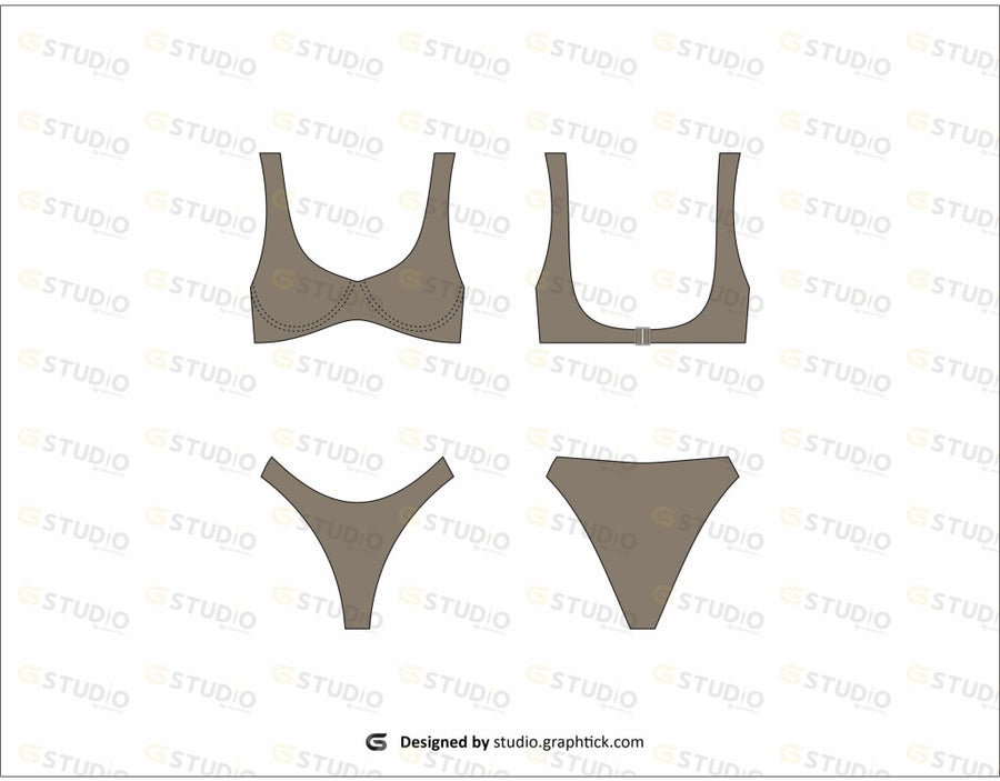 2 Piece Swimsuit Pattern - Design With Adisa