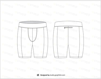 Boxer Briefs Flat Sketch Underwear
