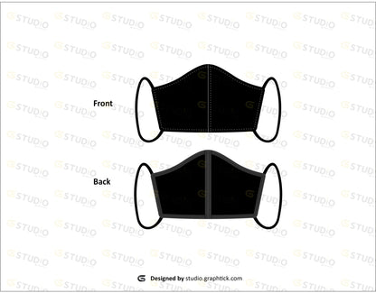 Face Mask Flat Sketch