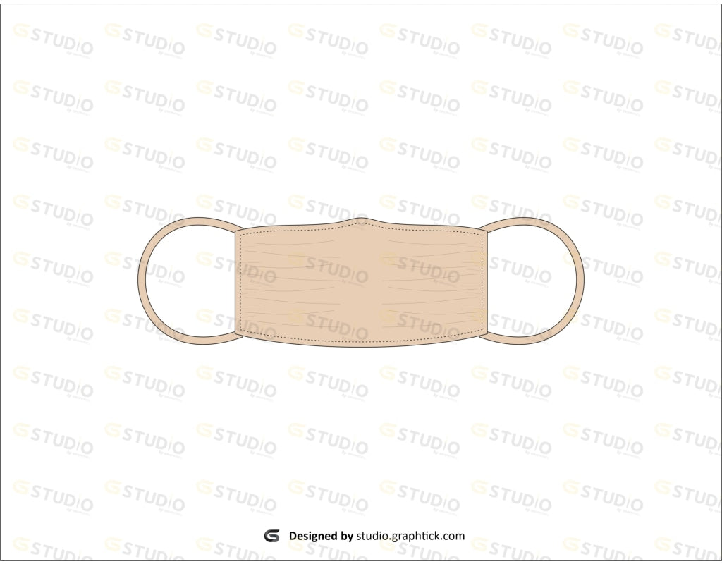 Face Mask Flat Sketch