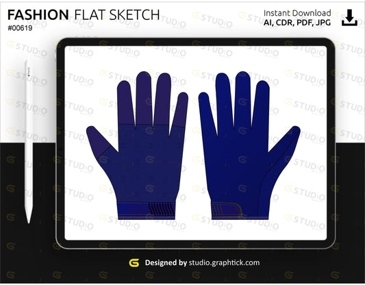 Gloves Flat Sketch