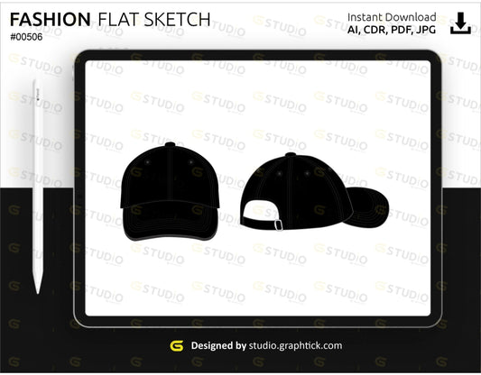 Hat Flat Sketch Hats