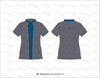 Mandarin Collar Shirt Flat Sketch Shirts & Tops