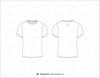 Mens Fitted Tee Shrit Flat Sketch Shirt
