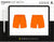 MENS NYLON SHORTS FLAT SKETCH