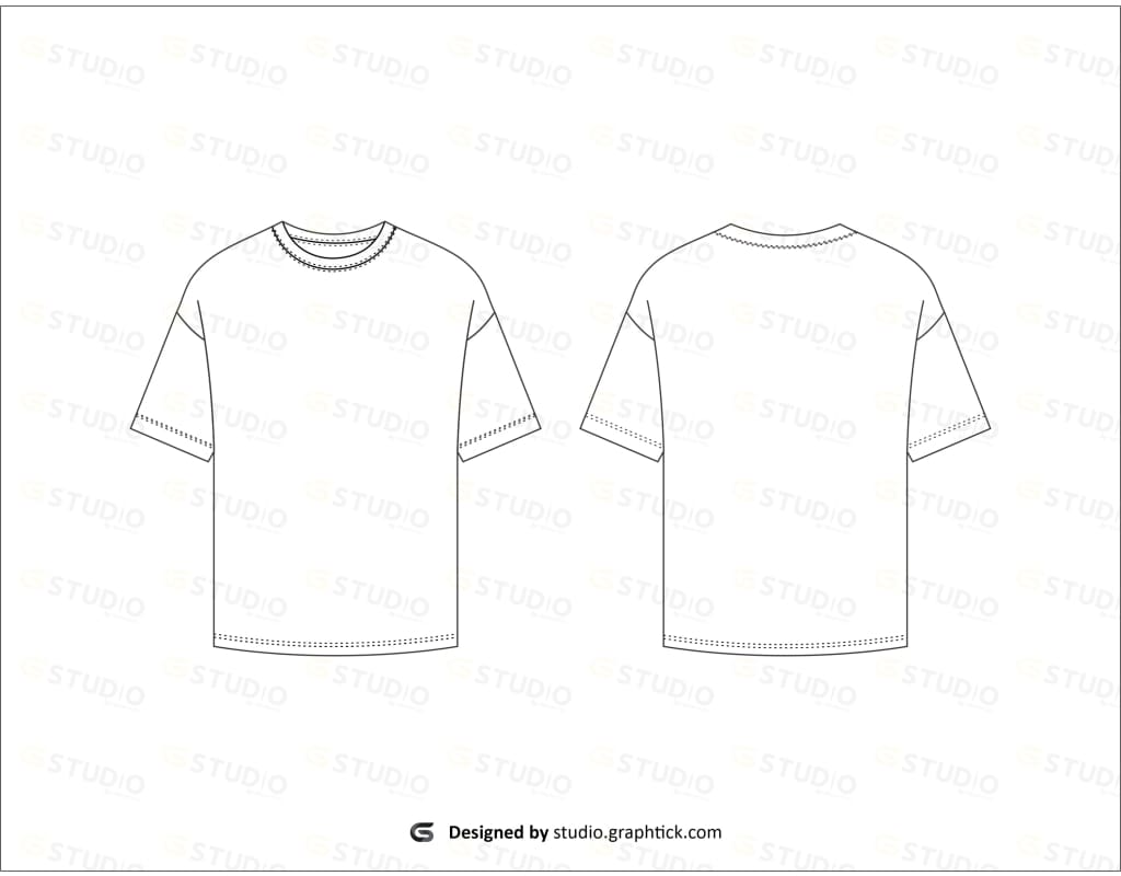 Short sleeve Basic T shirt overall technical fashion flat sketch vector  illustration template front and back views. Apparel clothing mock up for  men's and boys. 6762111 Vector Art at Vecteezy