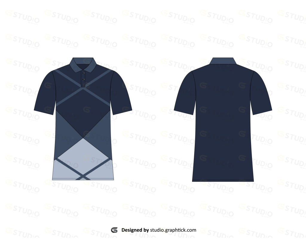 Polo Shirt Flat Sketch Template Vector Illustration. Stock Vector -  Illustration of vector, dress: 229222601