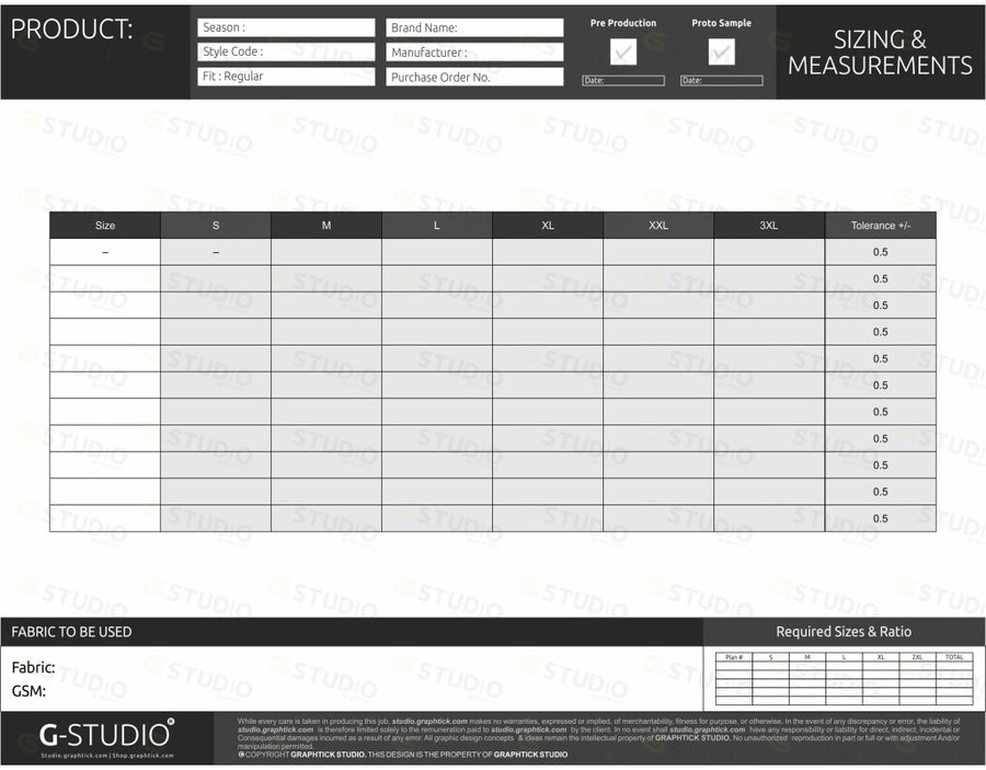 BILL OF MATERIAL SHEET TEMPLATE - shop.graphtick.com
