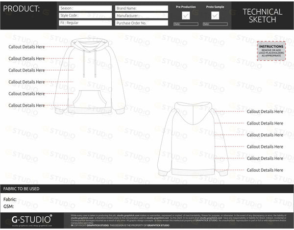 TECH PACK BLANK TEMPLATE Shop Graphtick Com