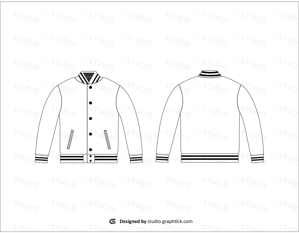 Versity Jacket Flat Sketch