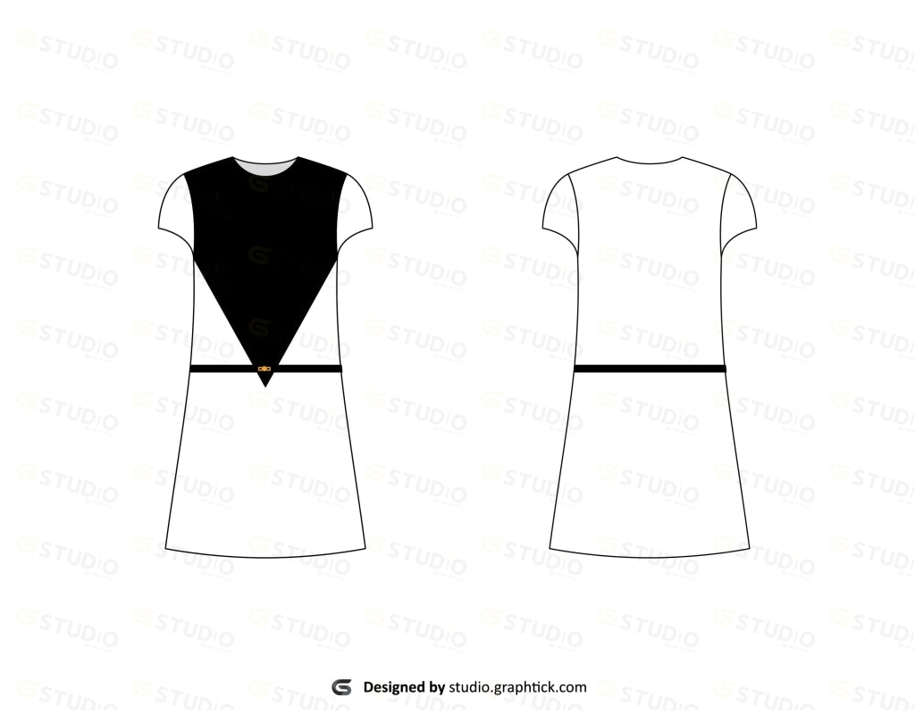 WOMENS DRESS FLAT SKETCH WOMENS DRESS FLAT SKETCH
