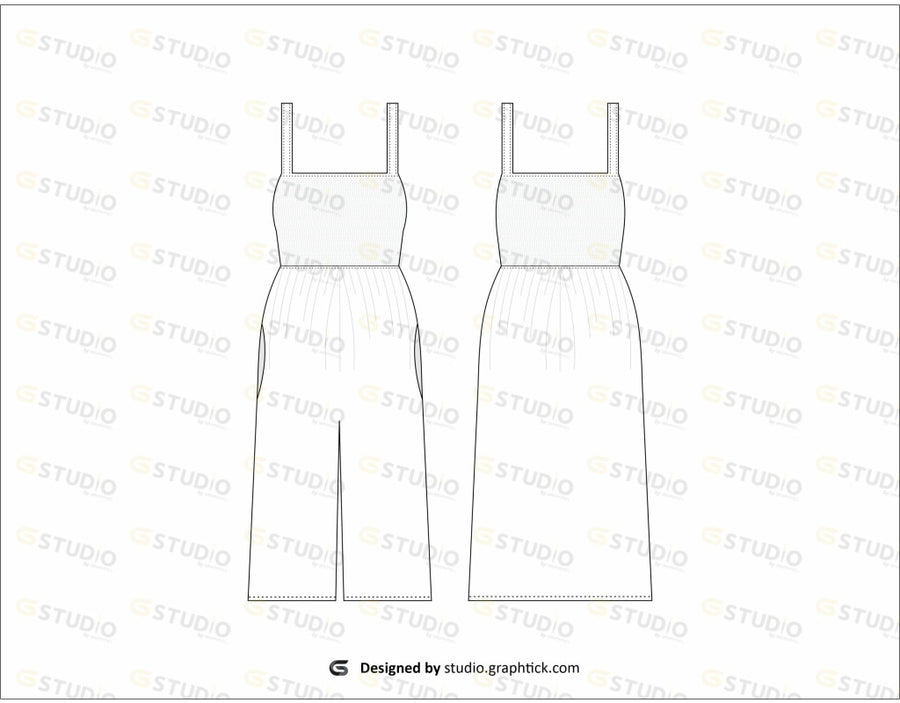 Dress fashion flat sketch template22 Royalty Free Vector